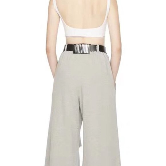 Cut Out Raw Edge Sweat Pants - Picture 7 of 7